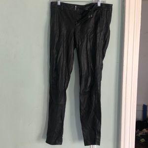 vince 100% leather strapping trouser